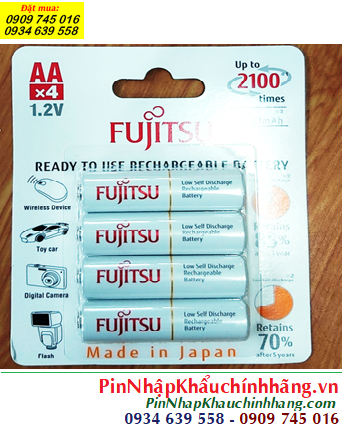 Fujitsu HR-3UTCEX(4B) Pin sạc AA2000mAh 1.2v Type 2000mA _Min 1900mAh, Xuất xứ Nhật (Loại vỉ 4viên)